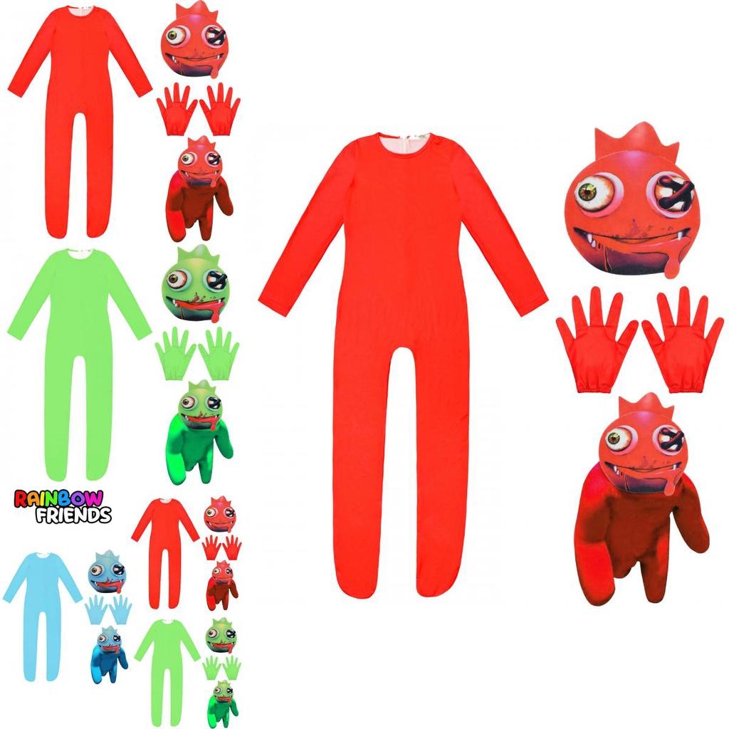 Roblox Rainbow Friends Cosplay Costume Jumpsuit Mask Suit For Kids Party Dress-up