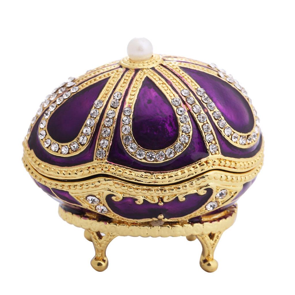 Buy Christmas Balls Jewelry Trinket Box Hand Painted Enameled with