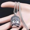Vintage Retro Boeddha Hoofd Hanger Ketting Unisex Mannen Vrouwen Mode Gotisch Amulet Talisman Sieraden Feest Cadeau