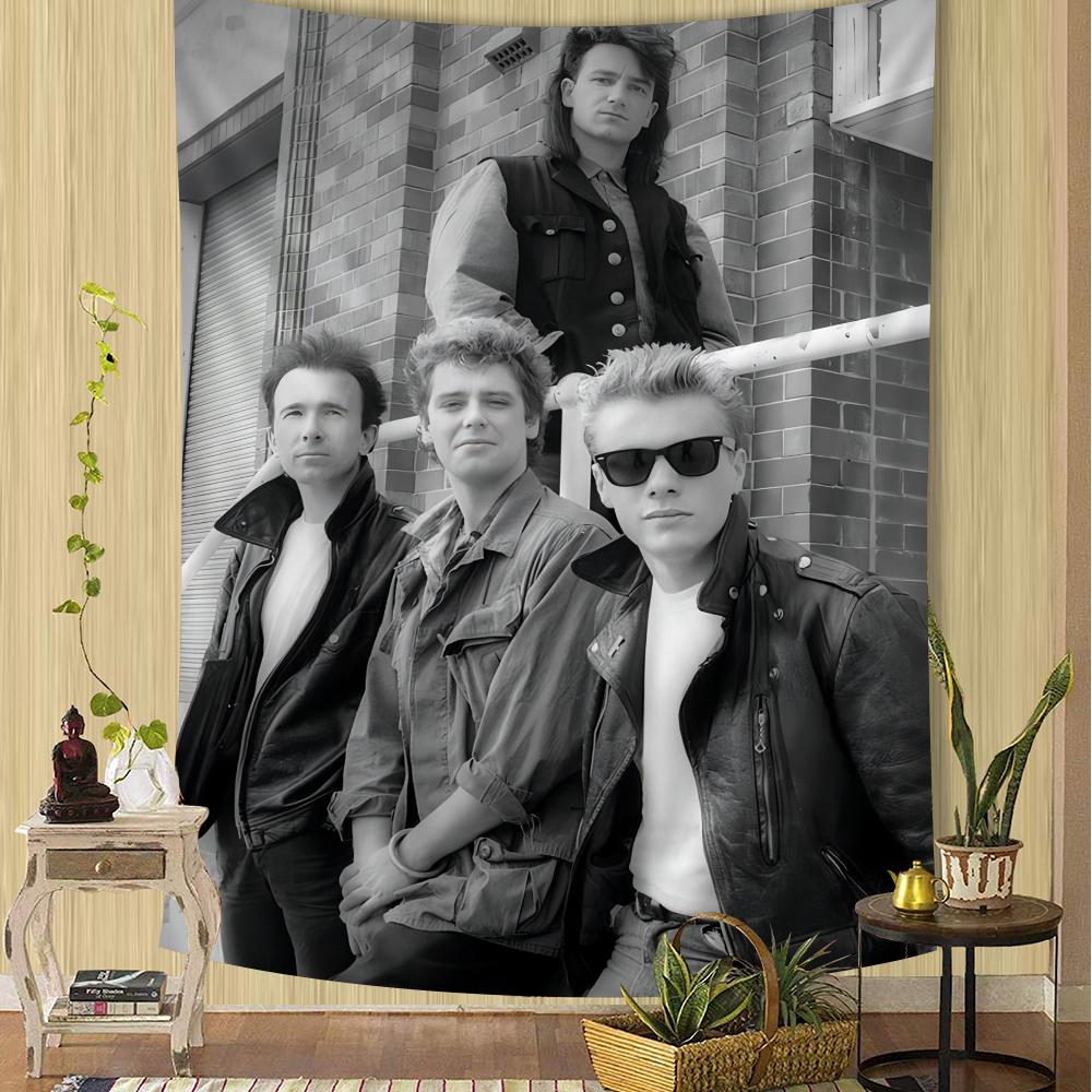 Rock Band U2 Tapestry Anime Hanging Tarot Hippie Wall Rugs Dorm Sheets Cartoon Tapestry Art Science Fiction Room Home Decor