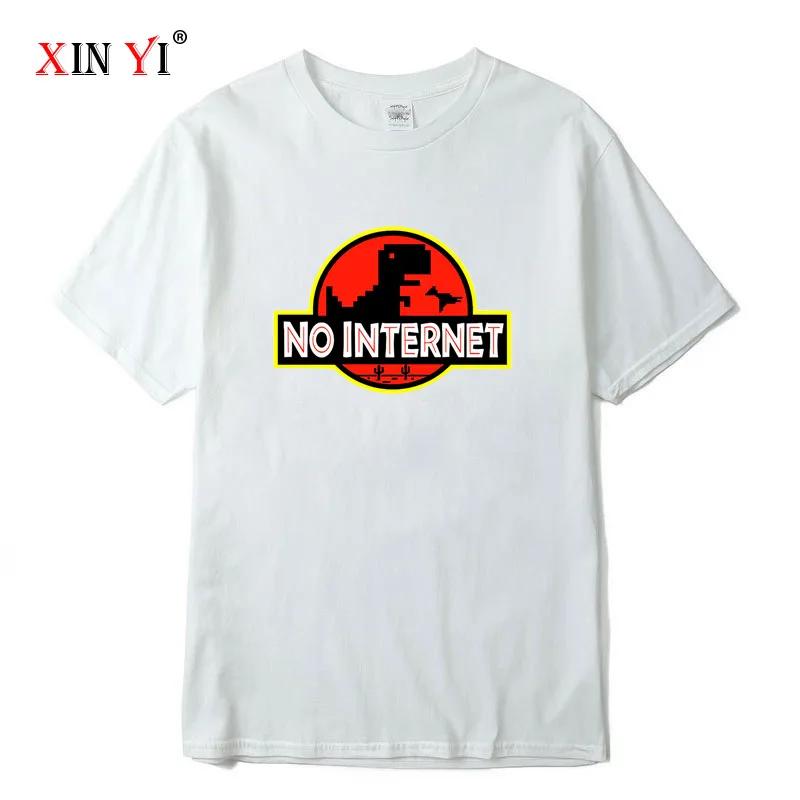 

Men s High Quality 100% Cotton Funny Dinosaur Print SummerT Shirt Loose O-neck Men Tshirt Short Sleeve T-shirt Male Tees Tops M