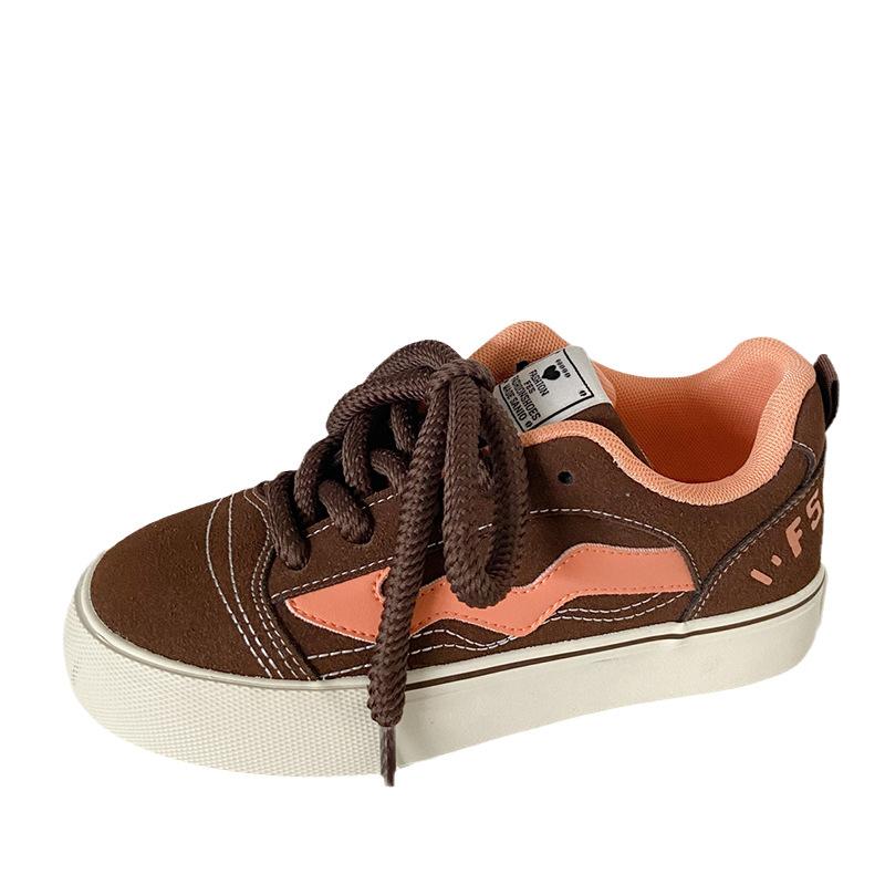 

H1209 ретро-туфли в стиле Гонконга для женщин, новинка осени 2025 года, популярные, шикарные, универсальные, в стиле колледжа, туфли для сноуборда 40 коричневый