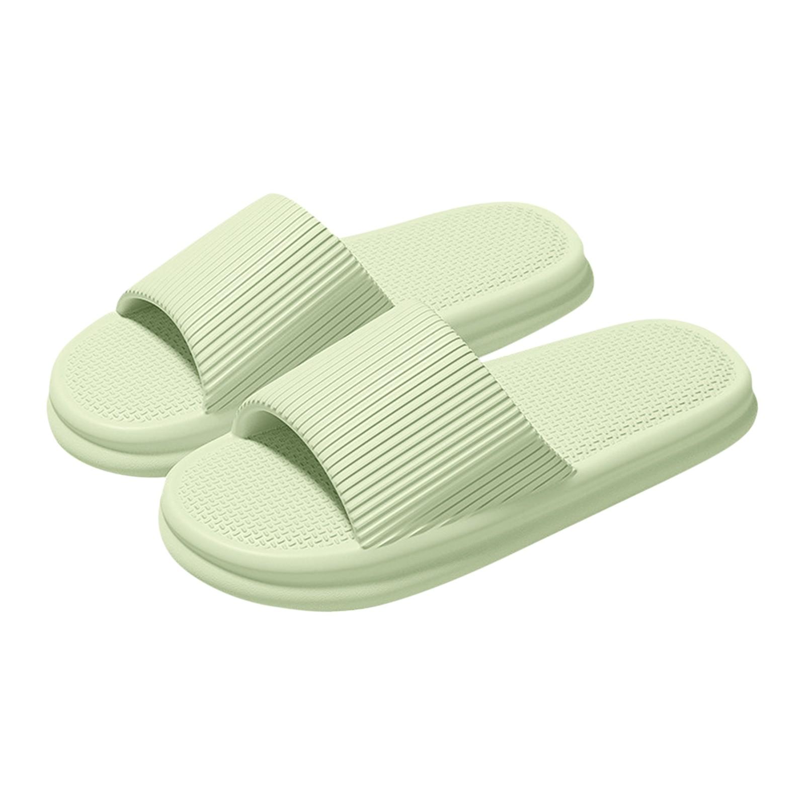 

Женские мужские парные летние тапочки на толстой подошве с нескользящей подошвой для дома и улицы 36 зелёный