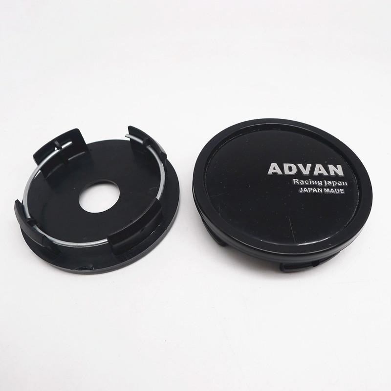 4 Stück 58mm 52mm Advan Racing Felgendeckel Auto Mittelnaben Nabenkappen Auto Felgen Staubschutz Logo Emblem Abzeichen Styling Zubehör