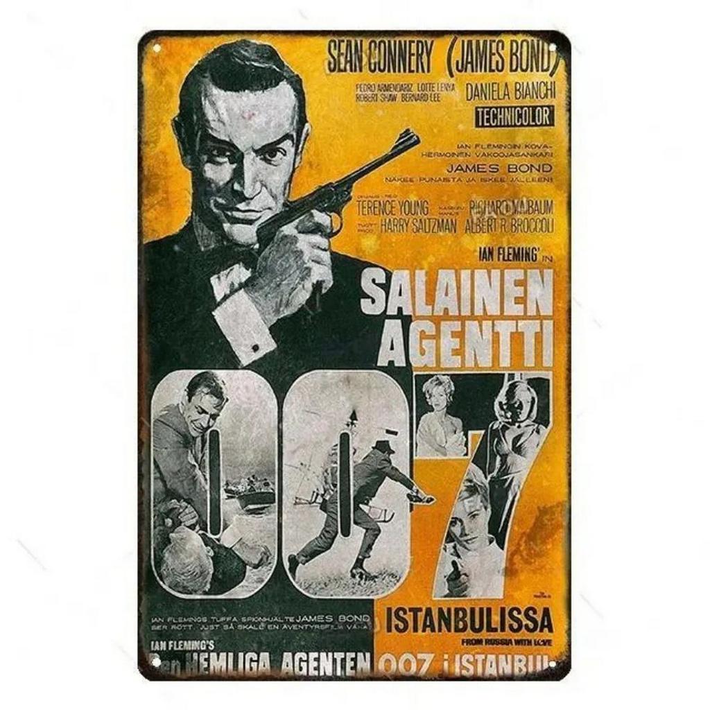 Metal Tin Signs Plaque Classic Movie Wall Decoration Vintage Art Posters Iron Painting for Man Cave Home Cafe Garden Club Bar