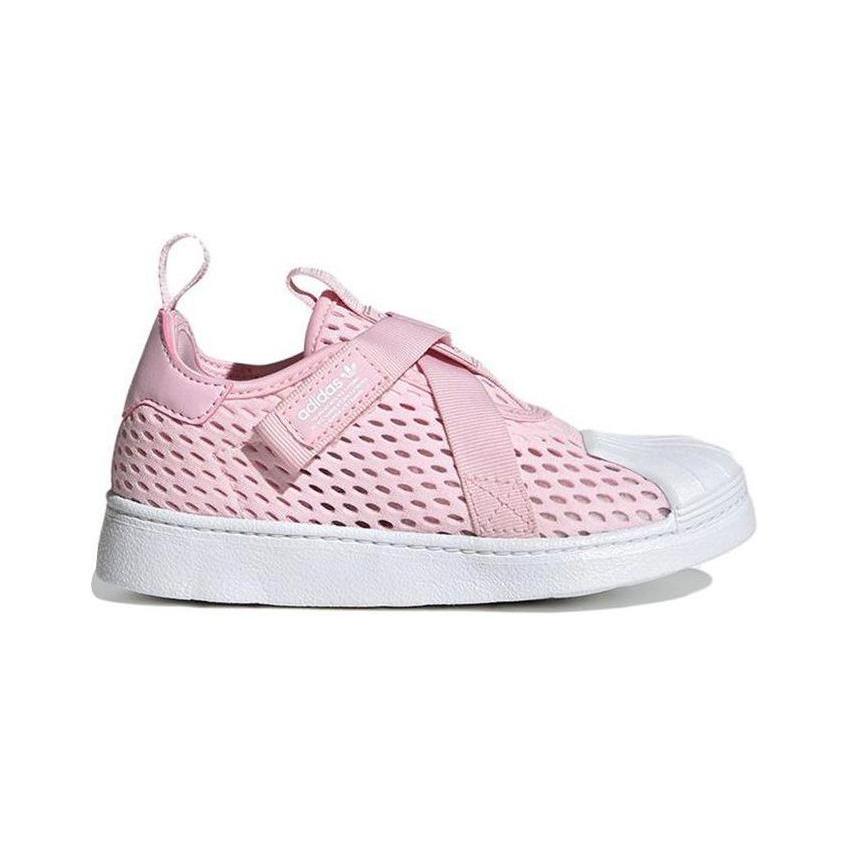 adidas Originals SUPERSTAR 360 Low Top Kids' Skateboarding Shoes Pink White Children Aged 3 7 Years Old HQ4055