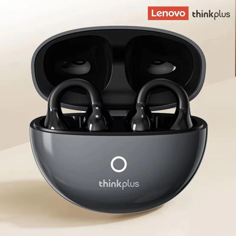 

НОВЫЕ беспроводные Bluetooth 5.4 наушники-вкладыши Lenovo LP25 для спорта с шумоподавлением, наушники OWS с клипсой для уха, гарнитура с микрофоном и Hi-Fi качеством звука фиолетовый