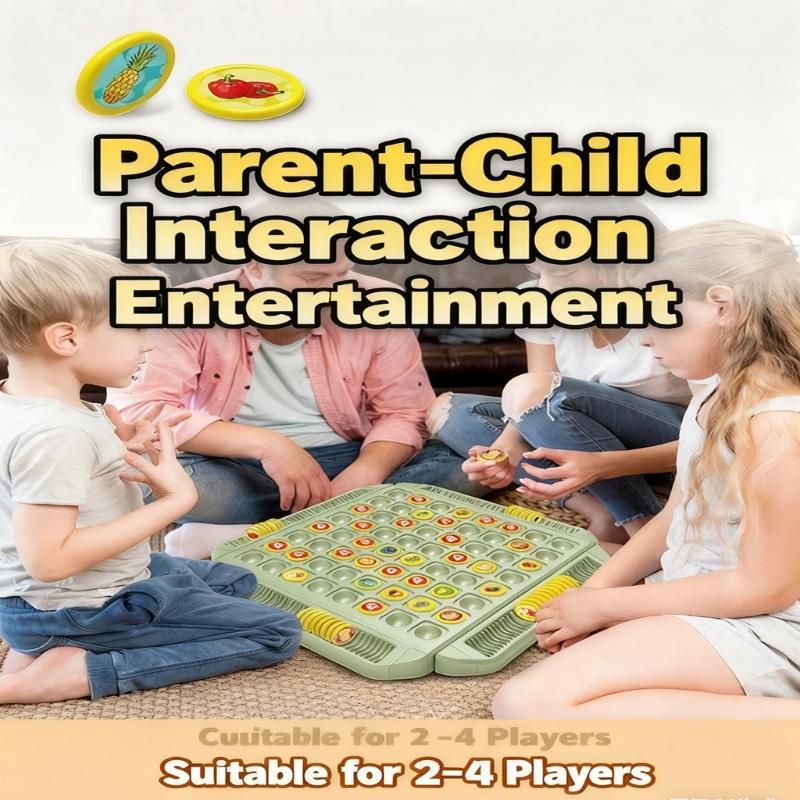 Interactive Flip And Matched Board Game Toy For Kid Adult Parties Practical Family Travel Activity With Colorful Card