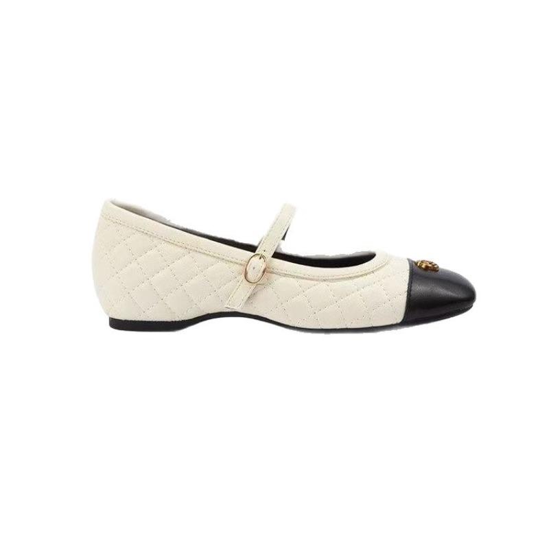 Scarpe Piatte da Donna Nuovo Stile - Scarpe Singole a Taglio Basso, Scarpe in Pelle