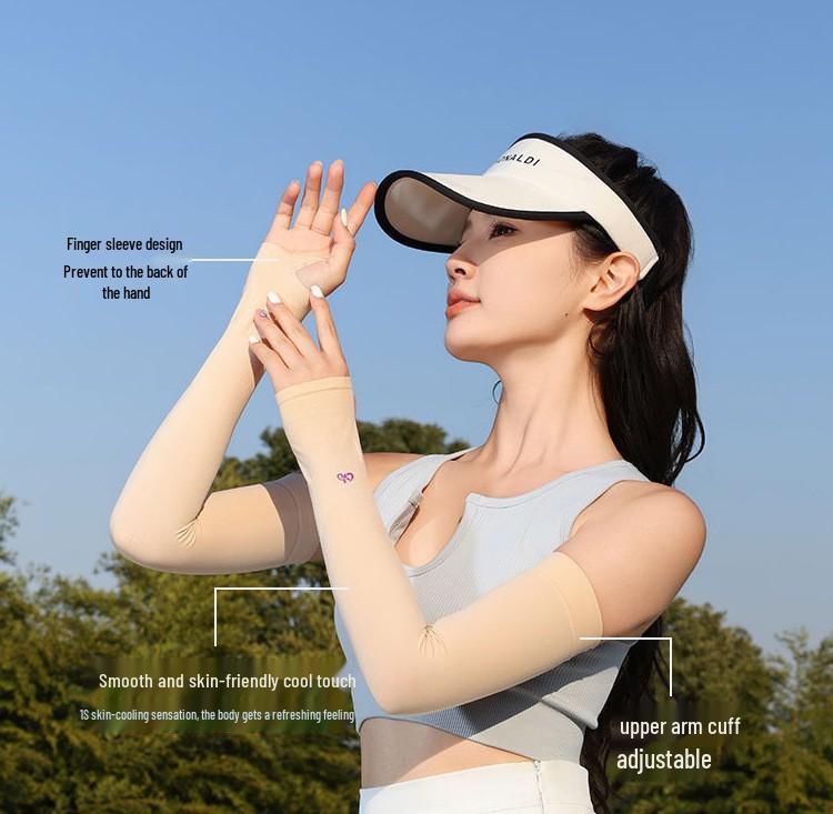 Ice Silk UV Protection Sleeves for Cycling - Breathable Sun-Guard for Men & Women