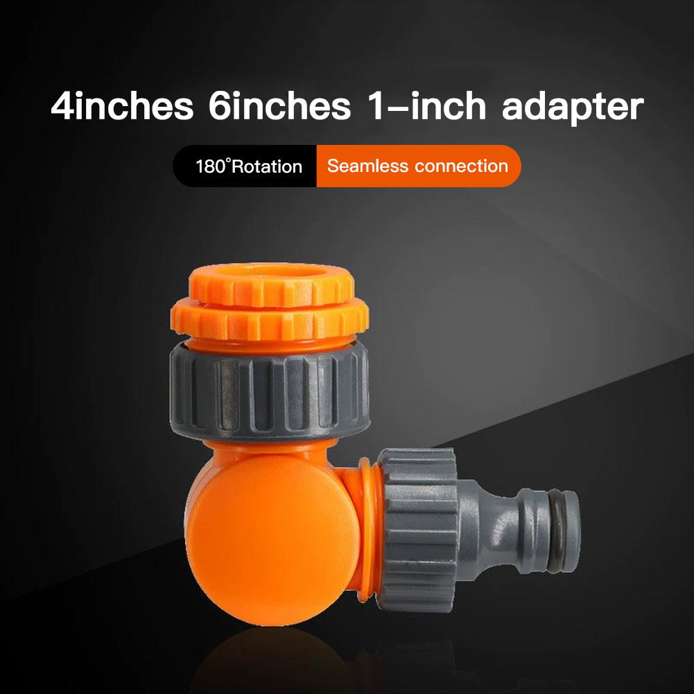 20/25/32mm 180° Plastic Garden Hose Connector Click-lock Quick Connect Threaded Faucet Adapter for Watering Irrigation Tools
