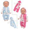 2024 Neue Puppenkleidung für 17 Zoll 43 cm Babypuppe Niedliche Pullover Strampler Puppenkleidung