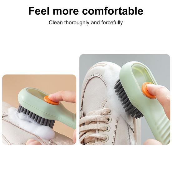 Shoes Cleaning Brush Ergonomic Handle Sturdy Multifunction Soap Dispenser Brush Multifunctional Cleaning Tool