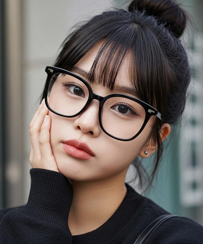 Geullaseuuseu Basic Horn-Rimmed Glasses A0225