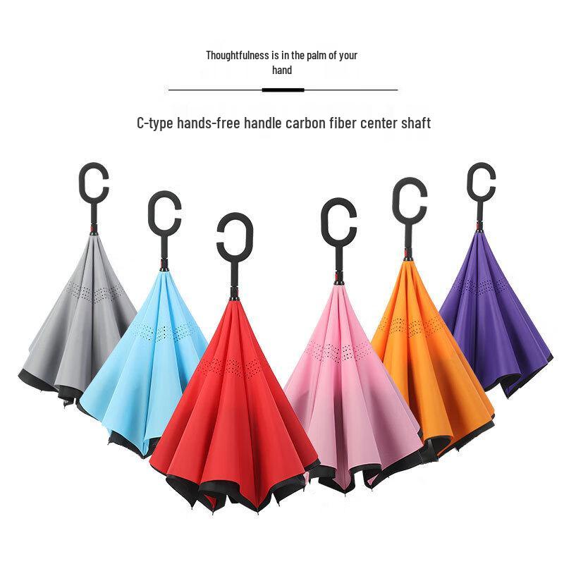 Lilang Large C-Handle Inverted Car Umbrella