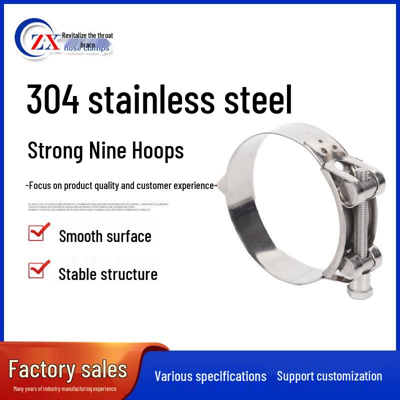 304 Stainless Steel European-Style Single Head Hose Clamp