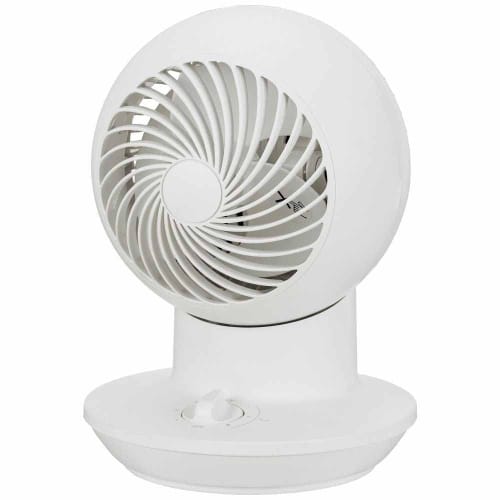 

Iris Ohyama Circulator Mini Fan, 8 Tatami Mats, Left and Right Swing, Quiet, 3 Levels of Air Volume Adjustment, Powerful, Downward Air Blower, Compact