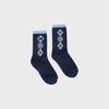 Chaussettes Mi-hauts Couleur Argyle_Bleu Marine