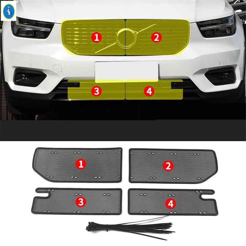 Plastic Auto Front Grille Ert Net Ect Screening Mesh Cover Trim Protection For VOLVO XC40 2018 - 2025 Interior Accessories