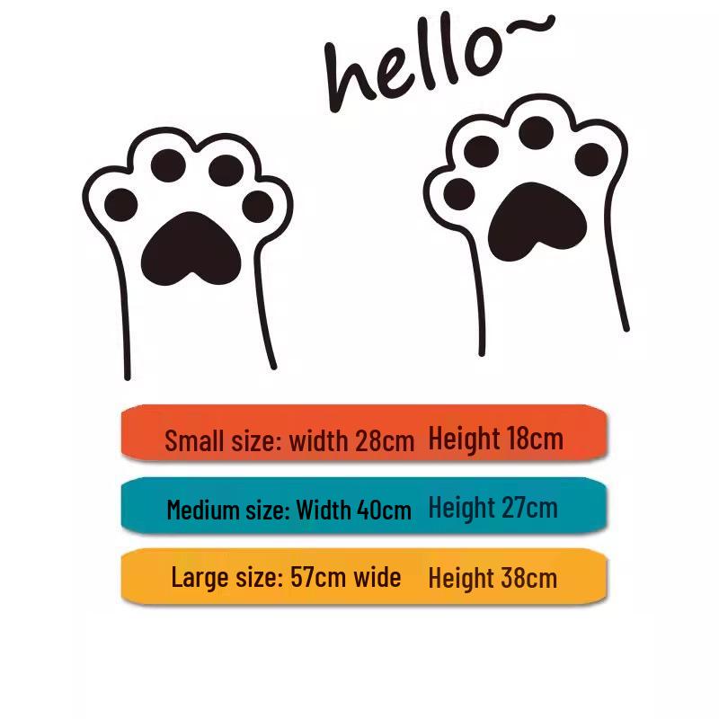 

Cat Paw Pattern Wall Stickers for Living Room and Shop Windows Small