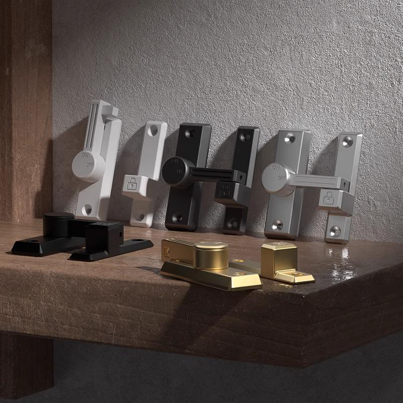 Univerzální západka posuvných dveří bez vrtání: Ložnice, Koupelna, Zámek a závora proti vloupání