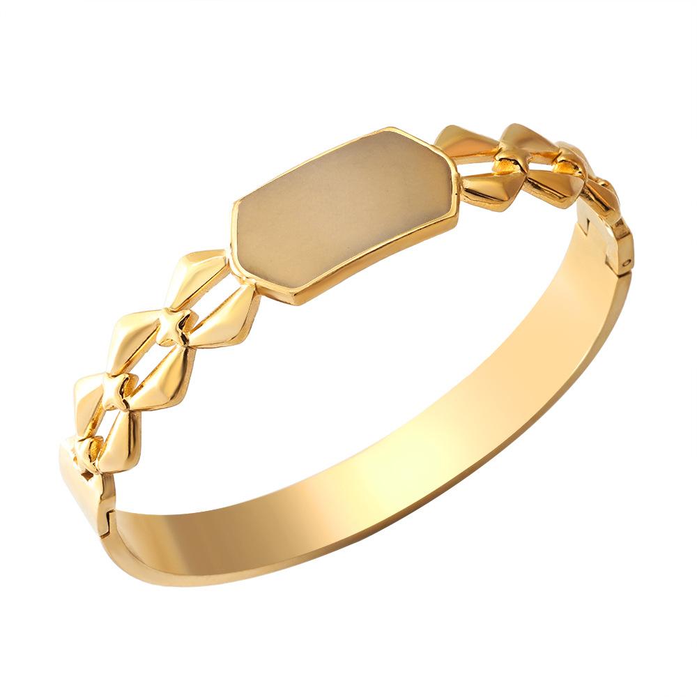 Cross-border Niche Heart-Shaped Diamond-encrusted Electroplated Glow-in-the-dark Bangle Set European American-style Fashionable