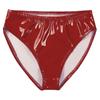 Mens Wet Look Patent Leather Briefs Underwear Elastic Waistband Performance Underpants for Club Dancing Stage Show