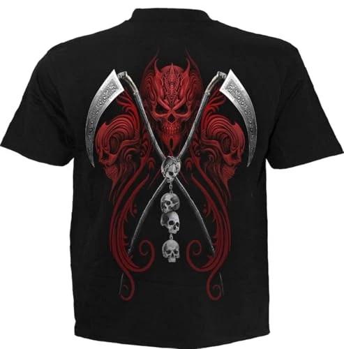 Spiral - REAPERESS (Unisex Black Short Sleeve T-Shirts) 3X Large S