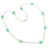 Fire Opal Gemstone Handmade 925 Sterling Silver Jewelry Necklace 20" KJ-1229