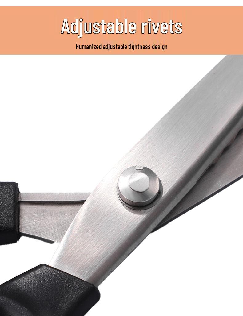 Multifunktionale Edelstahl-Scheren mit Wellenschliff für Schneiderei, Papier und Fadenschneiden