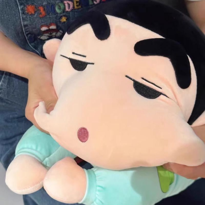 Original Crayon Shin Chan Plush Toy Big Size Lying Cartoon Stuffed Kawaii Doll Christmas Gifts Trendy Toys Cuddly Fluffy Huggable Comfort Adorable