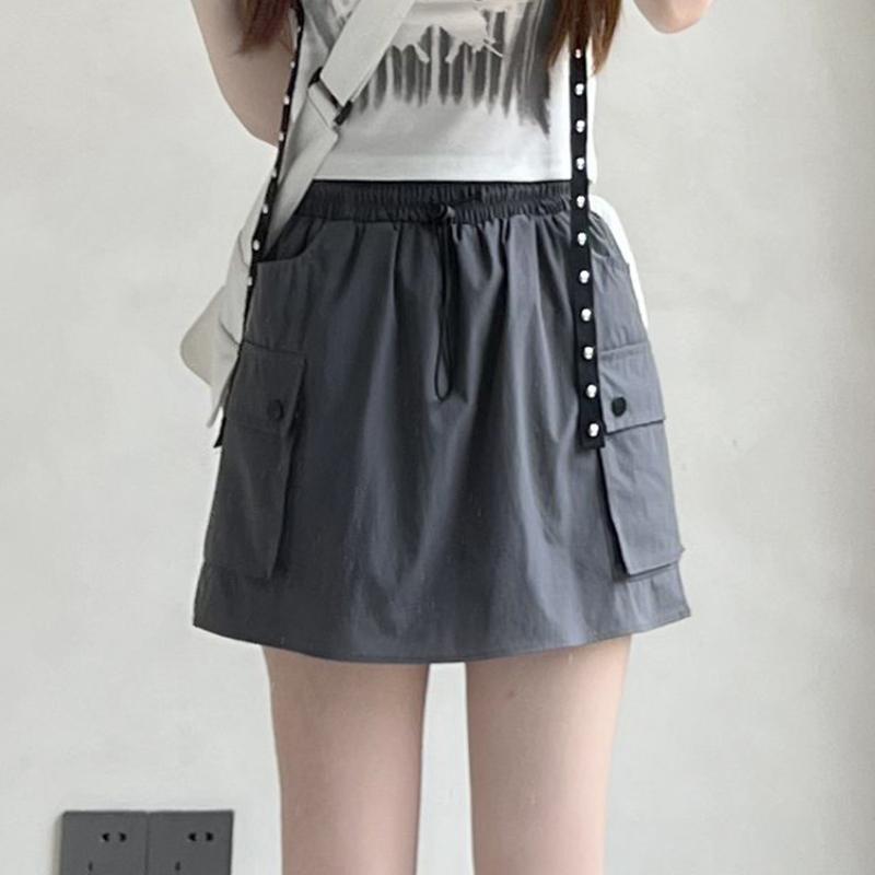 New Workwear Cropped Skirt for Women In Spring and Hot Season Casual High Waist Slimming Hips and Hips
