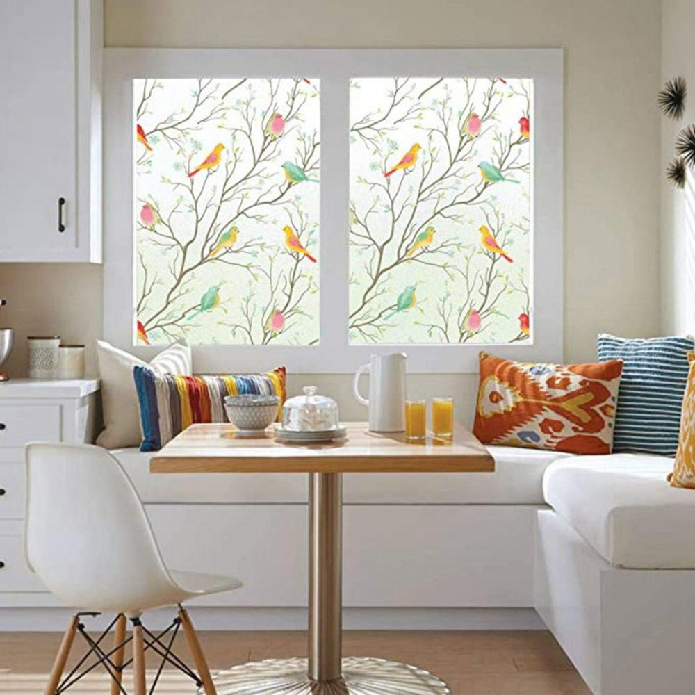 Non-Adhesive Window Cling Static Window Stickers Decorative Glass Film Window Film Static Sticker