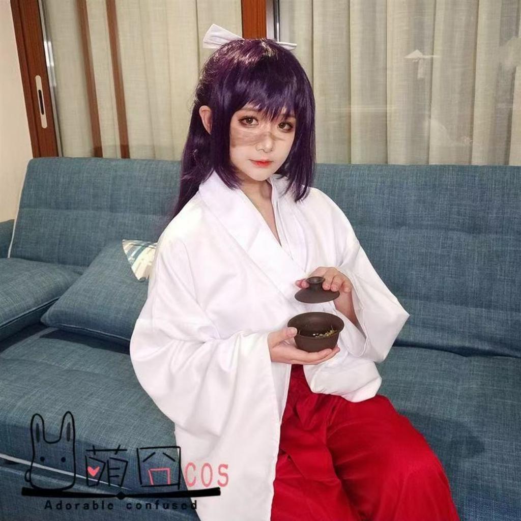 Miko Shrine Maiden Kimono Cosplay Outfit, Jujutsu Kaisen Traditional Anime Costume