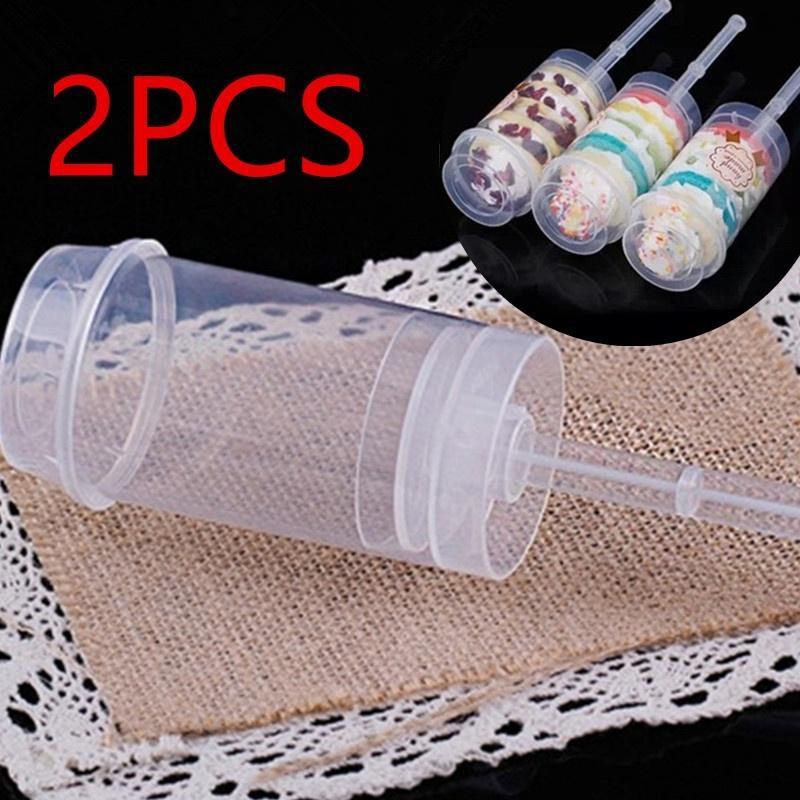 New 2pcs Baking DIY Cake Pusher Tube Ice Cream Pusher Push Barrel Kitchen Accessories Tools Household Kitchen Cooking Tool