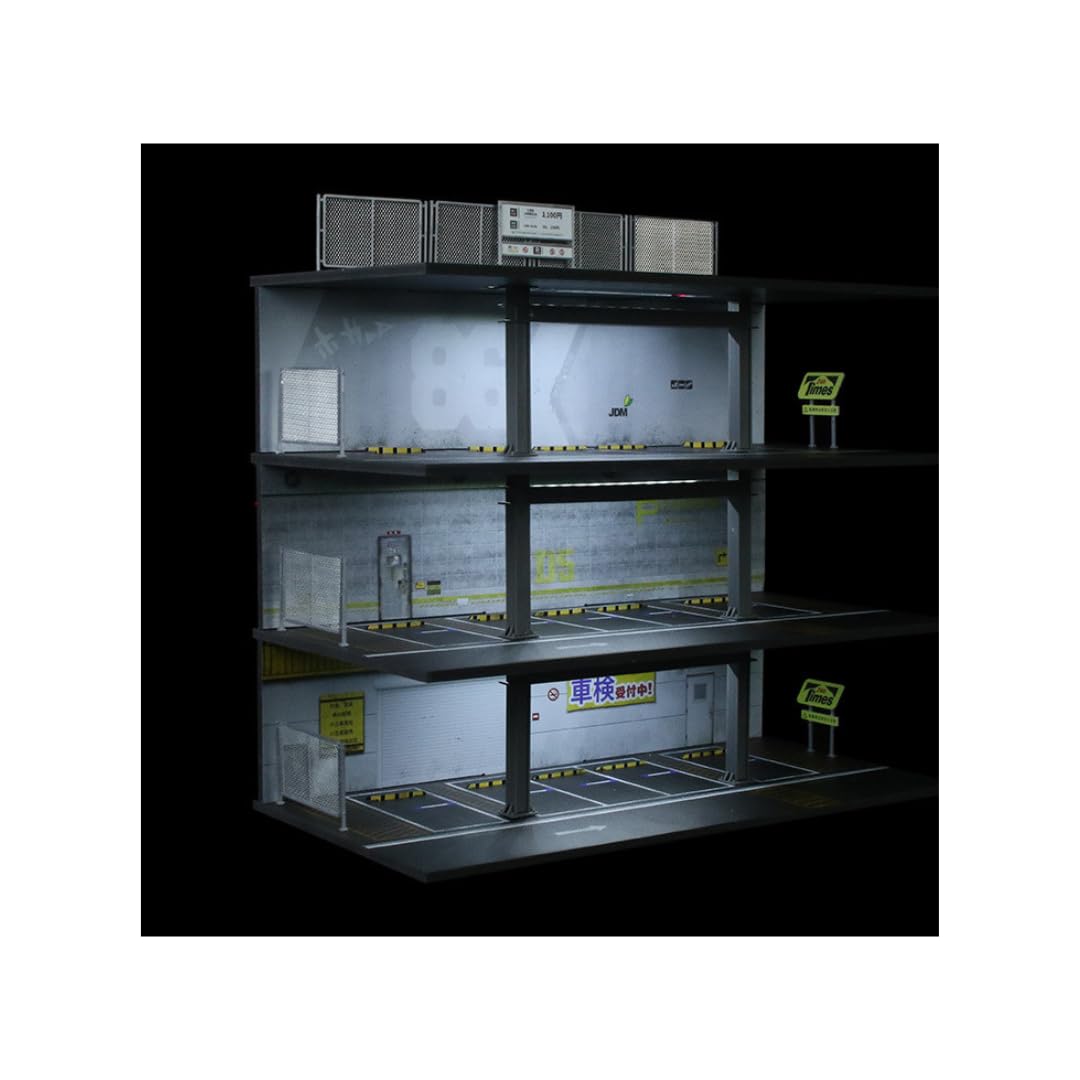 

Moreart Scale Model Parking Lot MO922003 Display Pit Garage Diorama with Miniature Cars 1/64 [Used] серый