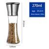 Stainless Steel Manual Pepper Grinder Set