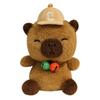 1 Piece Soft Cute Panda Plush Doll Kid'S Accompany Dolls Bell Hat Capybara Doll Raccoon Elephant Plush Toy Festival Party Decor