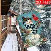 Gd-Dq09050034-1pc Christmas Snowman Cardinals Welcome Christmas Garden Flag_4-28X40 Inch Outdoor Garden Flag Double-Sided Home Decor Courtyard Decor O