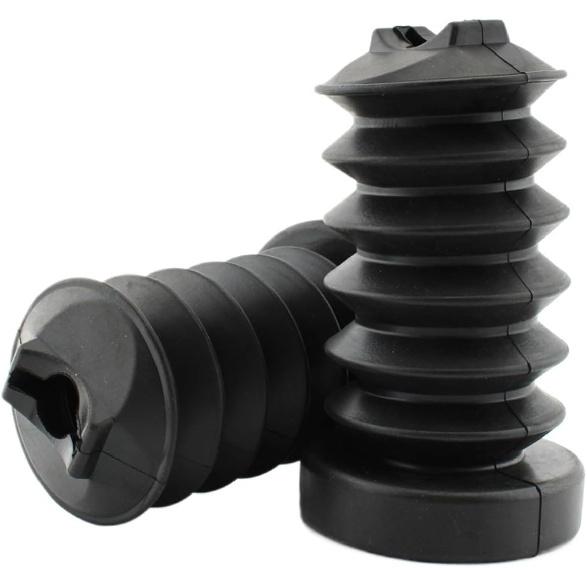 Black Rubber Rear Fork Cover Shock Absorber Compatible With Touring Street Electra Glide Road King 97-13 Motorcycle Parts