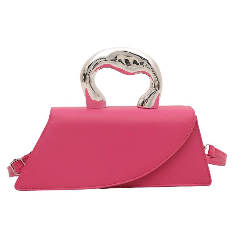 Vintage Women Black Chic Crossbody Bag Luxury Designer Small Shoulder Bags Fashion Red Purse Cute Pu Leather Handbag Sac A Main