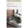 Gun Gray Kitchen Storage Rack Seasoning Rack Free Storage Can Wall Mounted Multifunctional Seasoning Rack