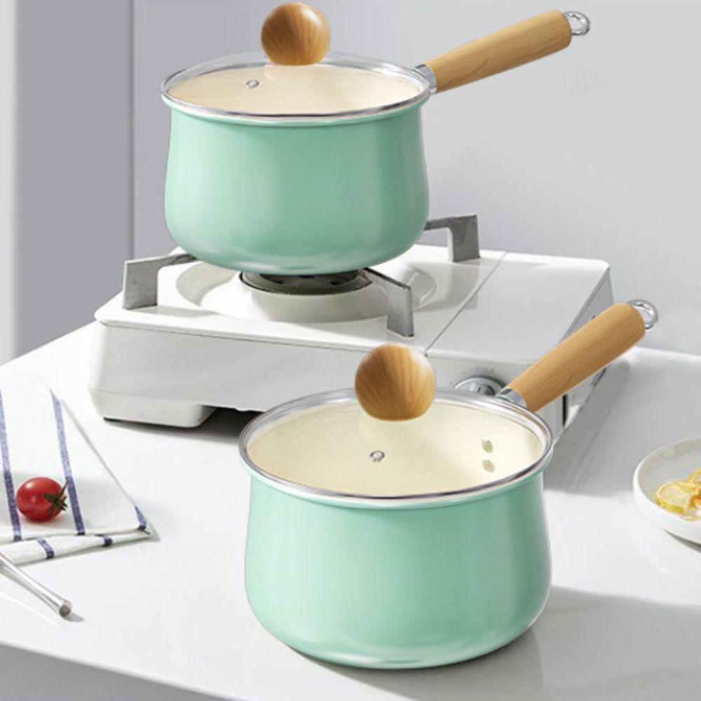 Non-stick Soup Pan Mini Saucepan Universal Ceramic Glaze Milk Pot  Stove