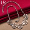 925 Sterling Silver Threaded Necklace Fashionable Wedding Jewelry