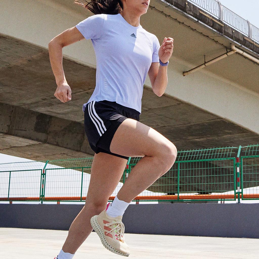 Adidas Heatrdy Focus T Casual Training Breathable Short Sleeve Tee Women Tops Lavender-Light-Purple HE7577