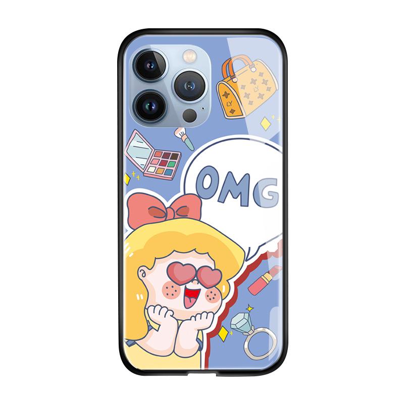 Tempered Glass Phone Case For iPhone 11 12 13 14 15 16 17 Redmi 10 12 14C Note10 Note14 Xiaomi 11Lite PocoC75 Soft Edge Shockproof Smooth Shell