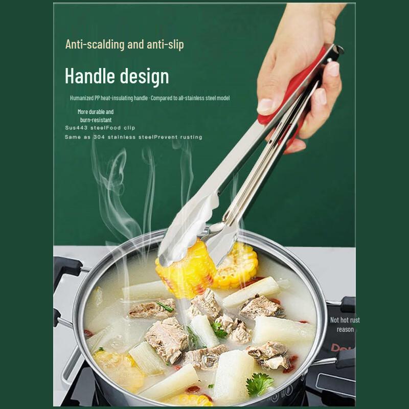 Stainless Steel BBQ Food Tongs