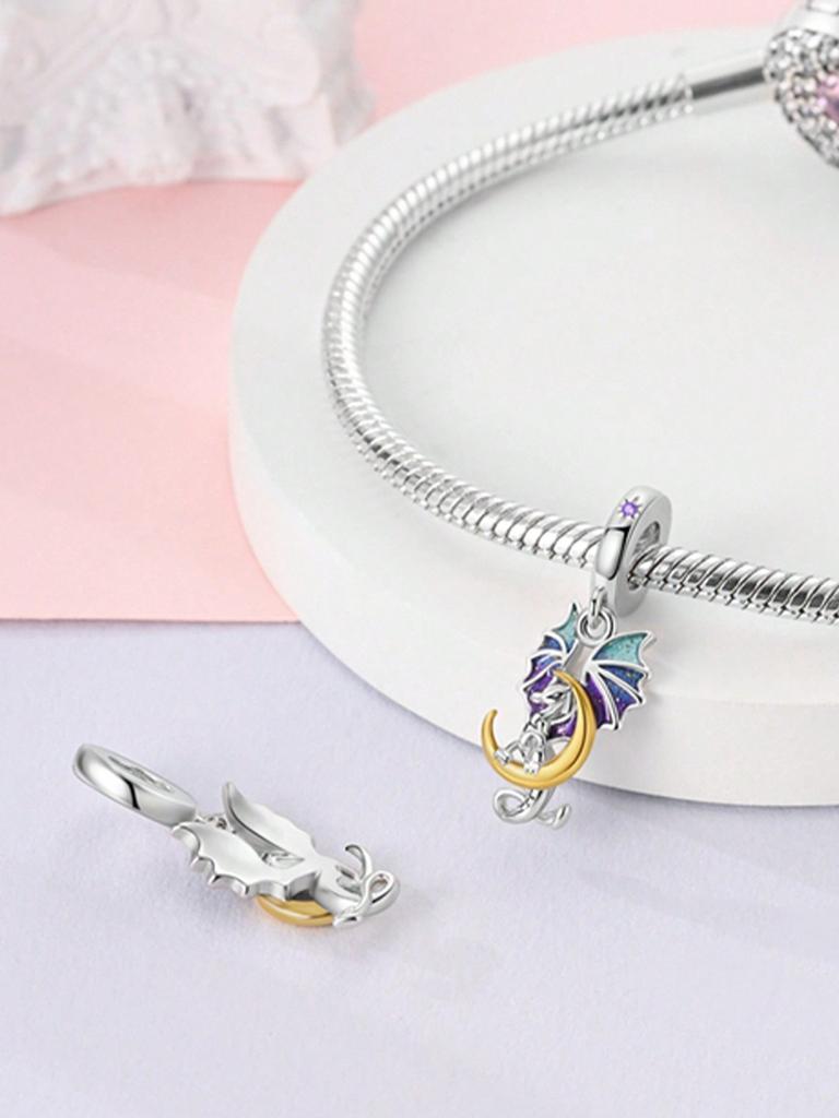 Charms Plata Dinosaurier Perlen Charm Kupferbeschichtet Passend Charms Kupferoriginal Armband Zum Schmuck Machen Diy Charm