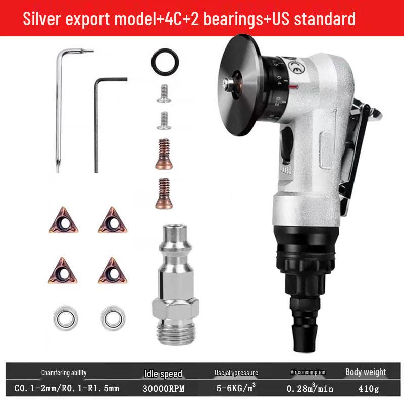 Handheld 45° Pneumatic Chamfering Machine for Metal Deburring