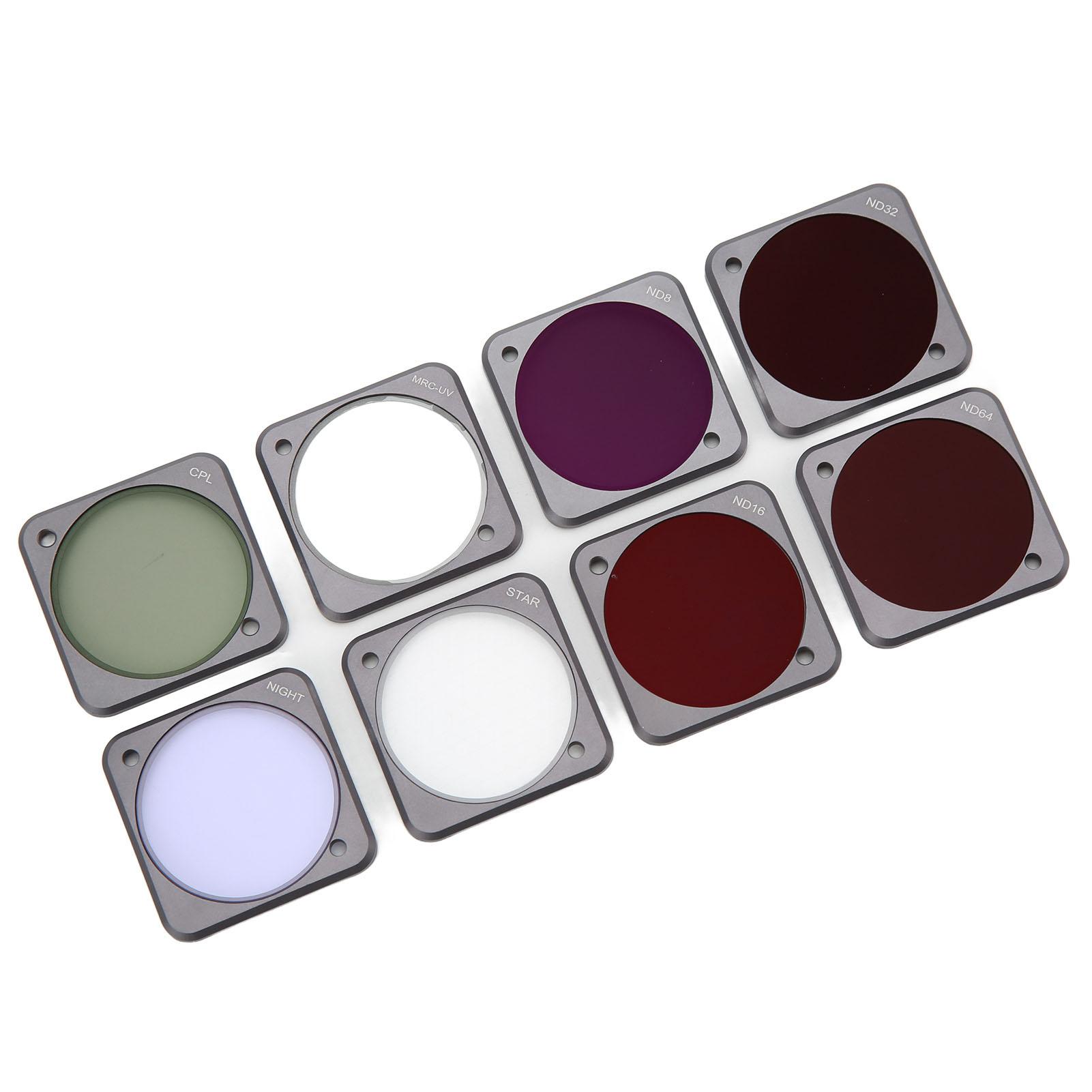 

Junestar 8 в 1 фильтр для объектива камеры с УФ-фильтром CPL ND16 ND32 ND64 STAR для камеры DJI Action 2